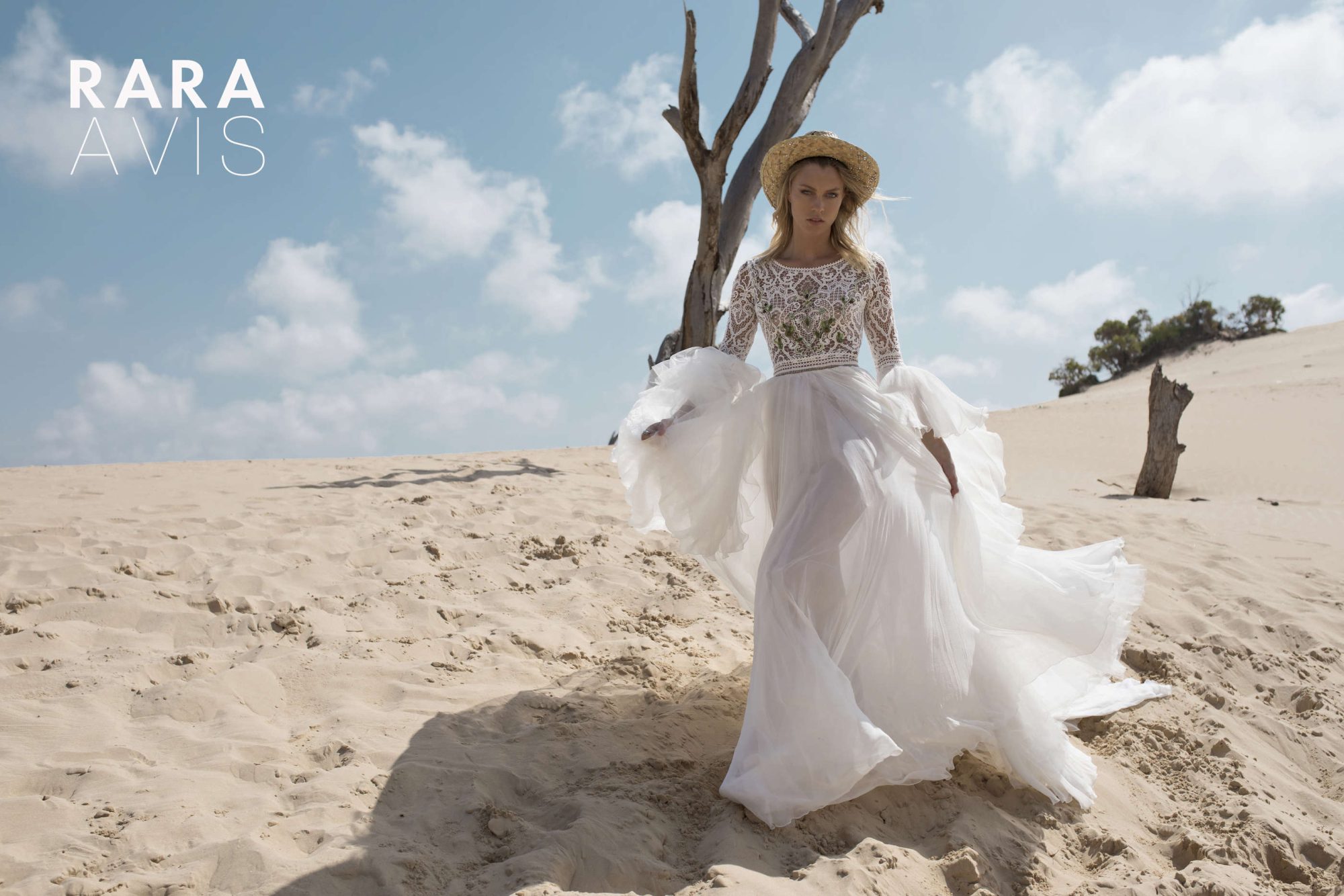 bohemian wedding dress Rebeka by rara avis, nz