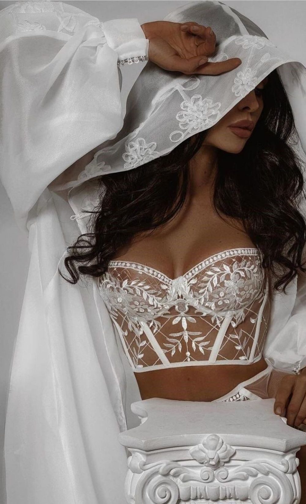 White Corset, Bridal Lingerie Wedding, Lace Bridal Lingerie