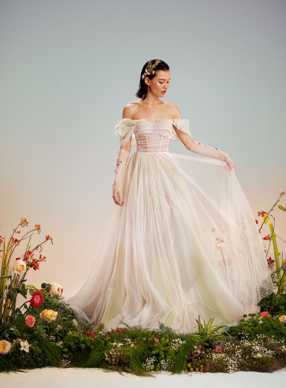 Illusion Neckline Wedding Dresses in Auckland - Dell'Amore Bridal