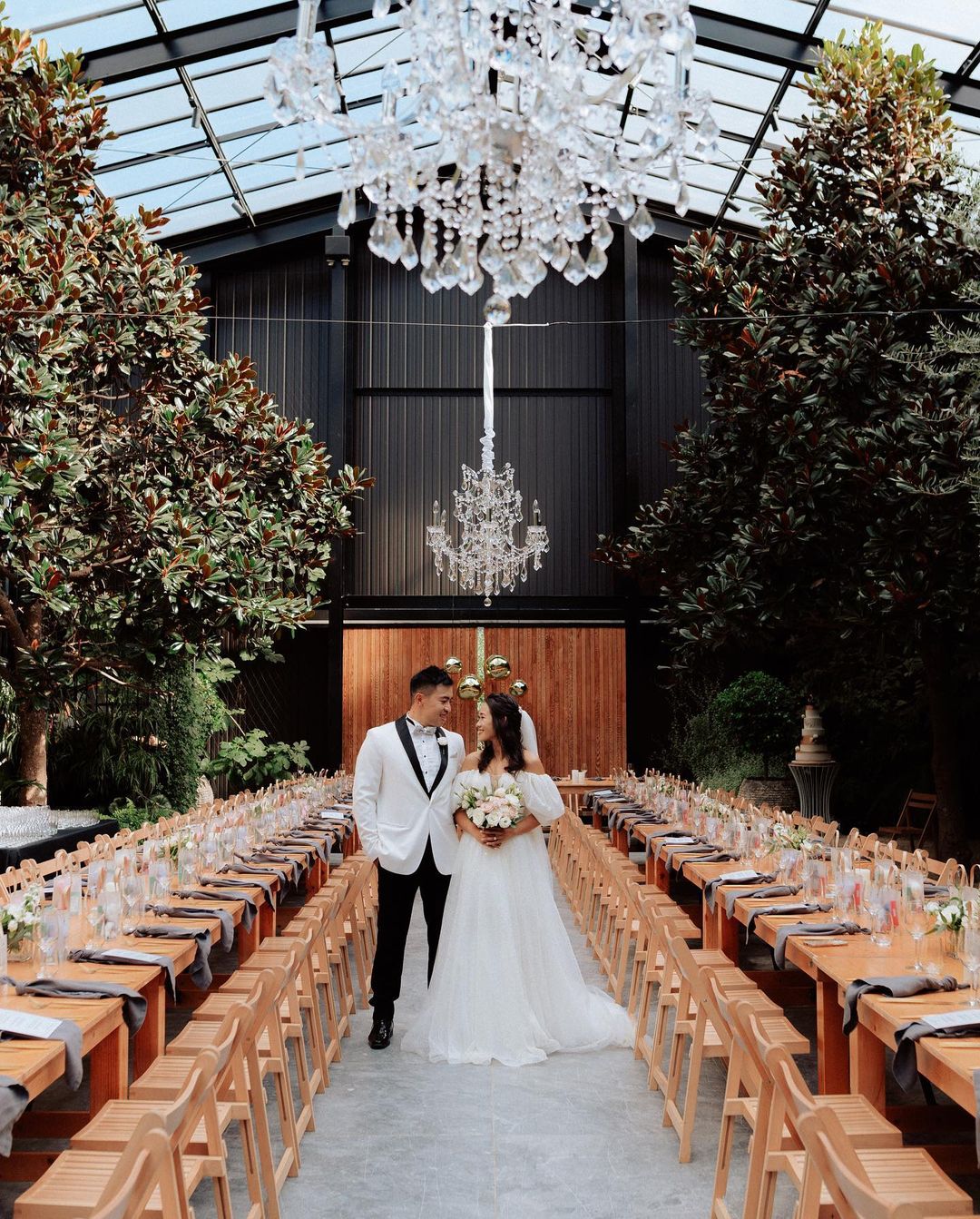 real bride at the glasshouse wedding venue, nz