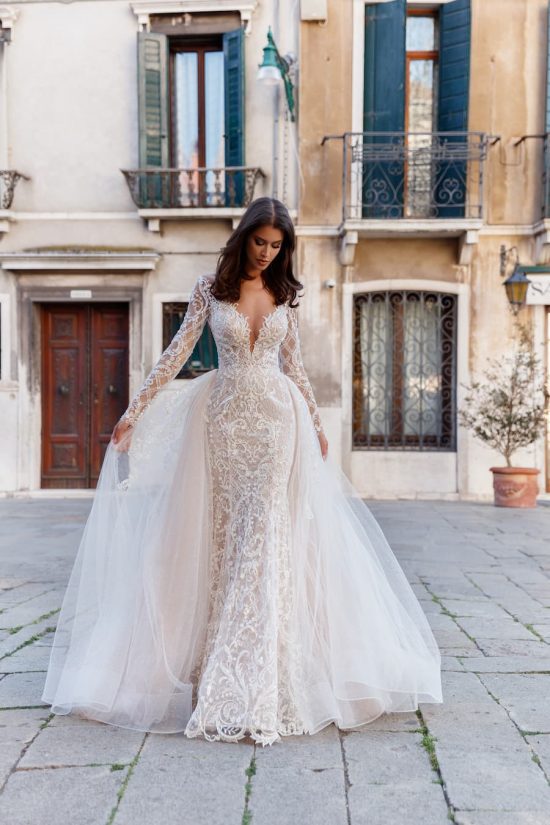 Long Sleeves Wedding Dresses - Dell'Amore Bridal