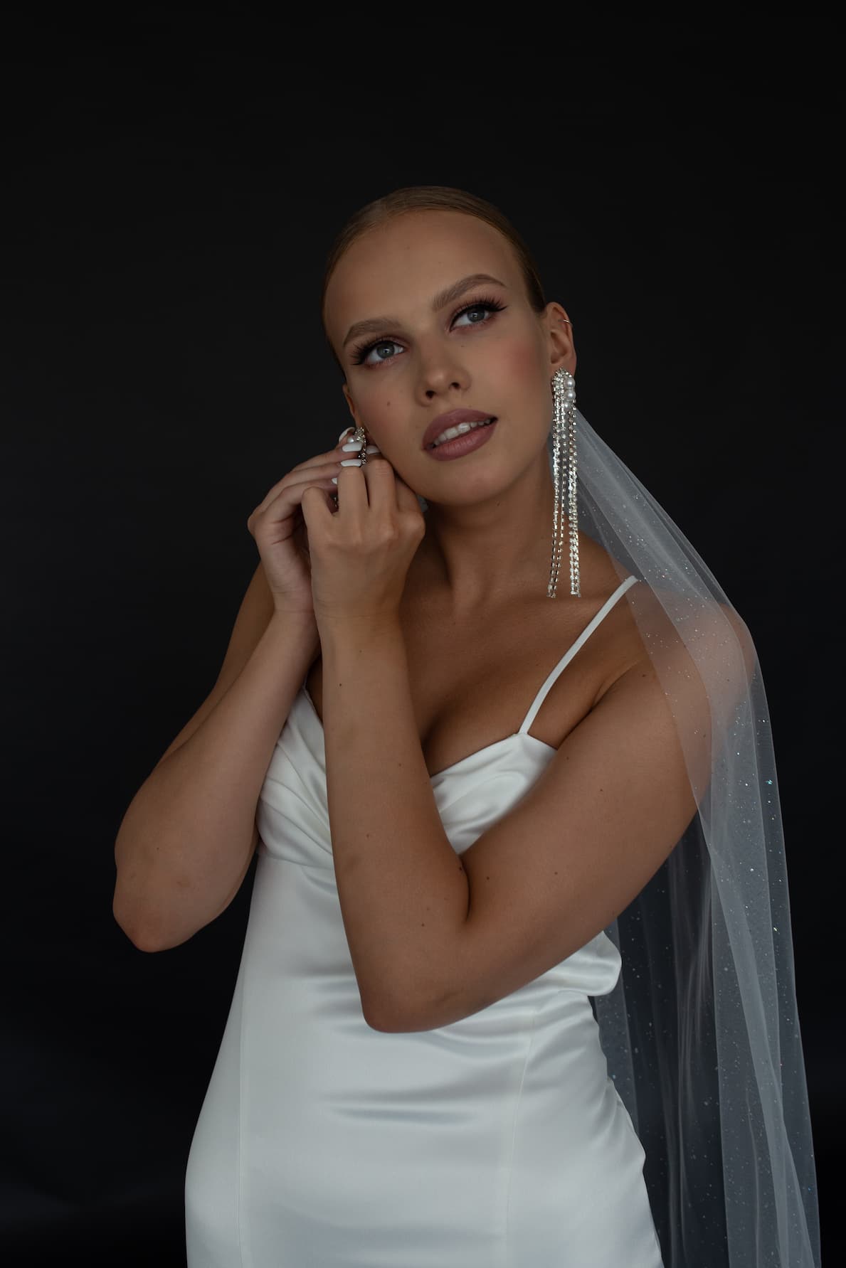 colourful wedding veil, nz