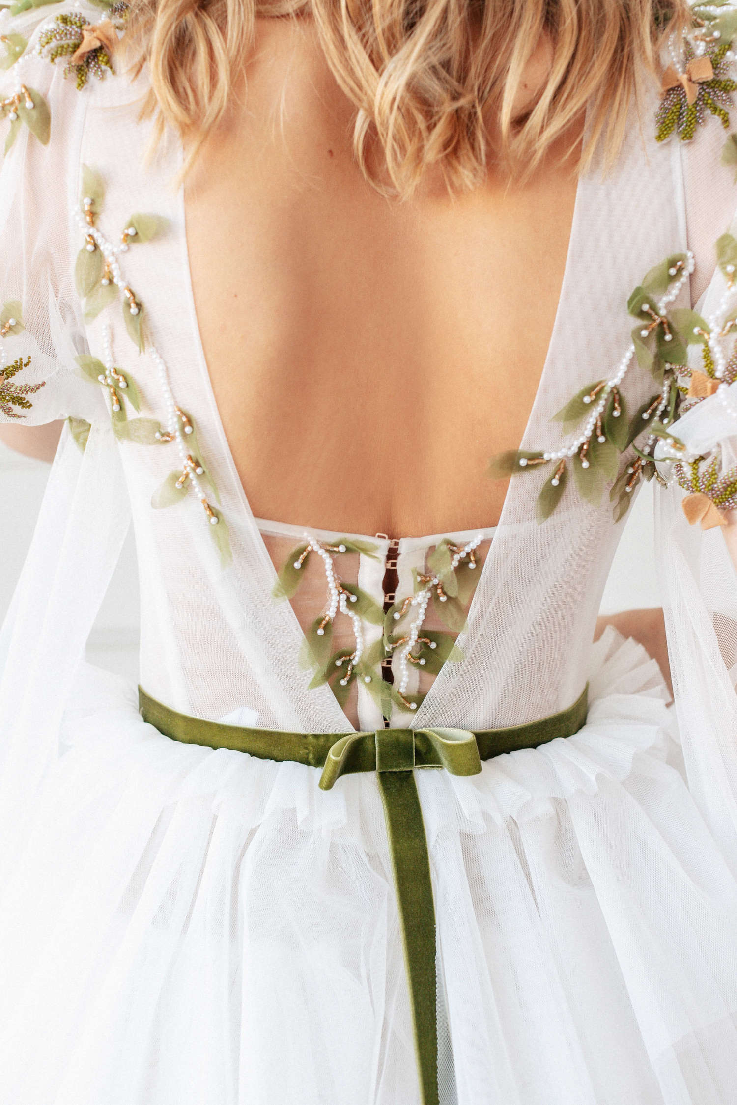 Princess modest wedding dress Gven with short sleeves by Rara Avis at Dell' Amore Bridal, Auckland, NZ. 7