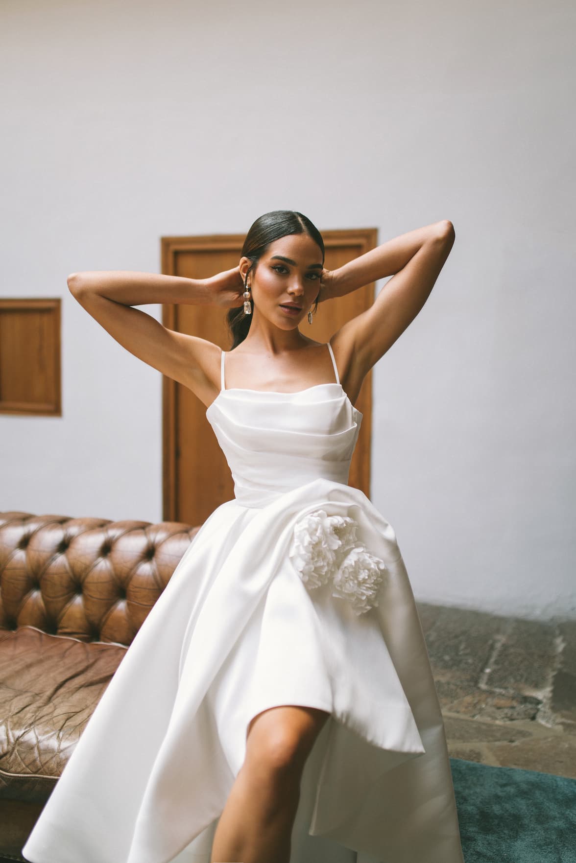 Rara Avis Simple A-silhouette wedding dress Vanata at Dell'Amore, Auckland, NZ 1