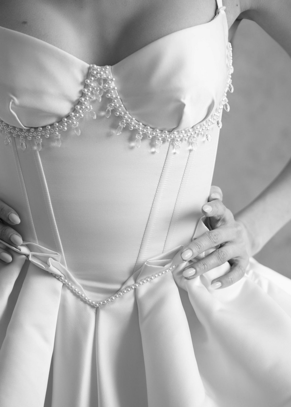 Rara Avis short corset wedding dress Shell at Dell'Amore, Auckland, NZ. 7