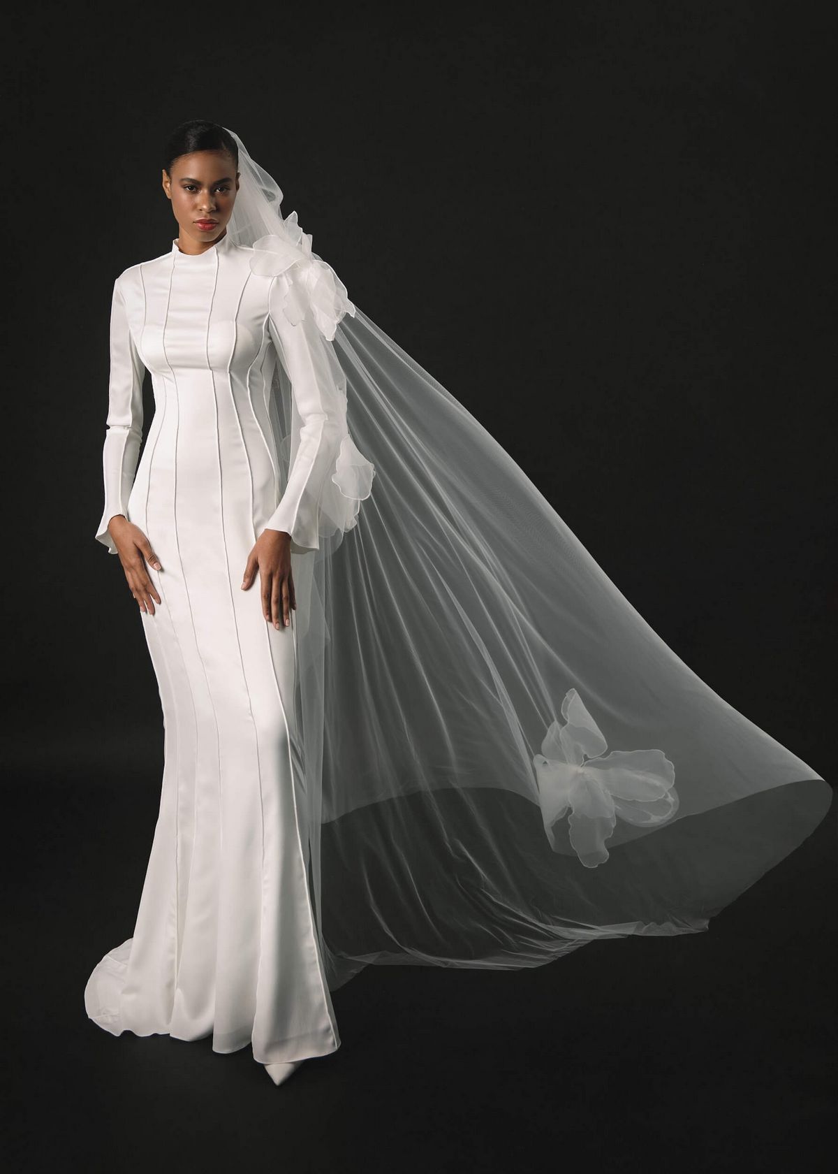 Rara Avis elegant fitted wedding dress Mistral at Dell'Amore Bridal, NZ. 4