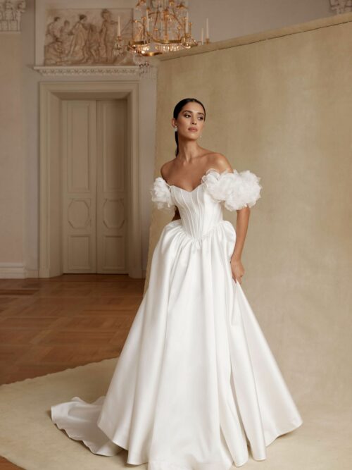 simple-wedding-dress-Lavil-with-low-waistline-and-long-sleeves-by-blammo-biamo-designer 5
