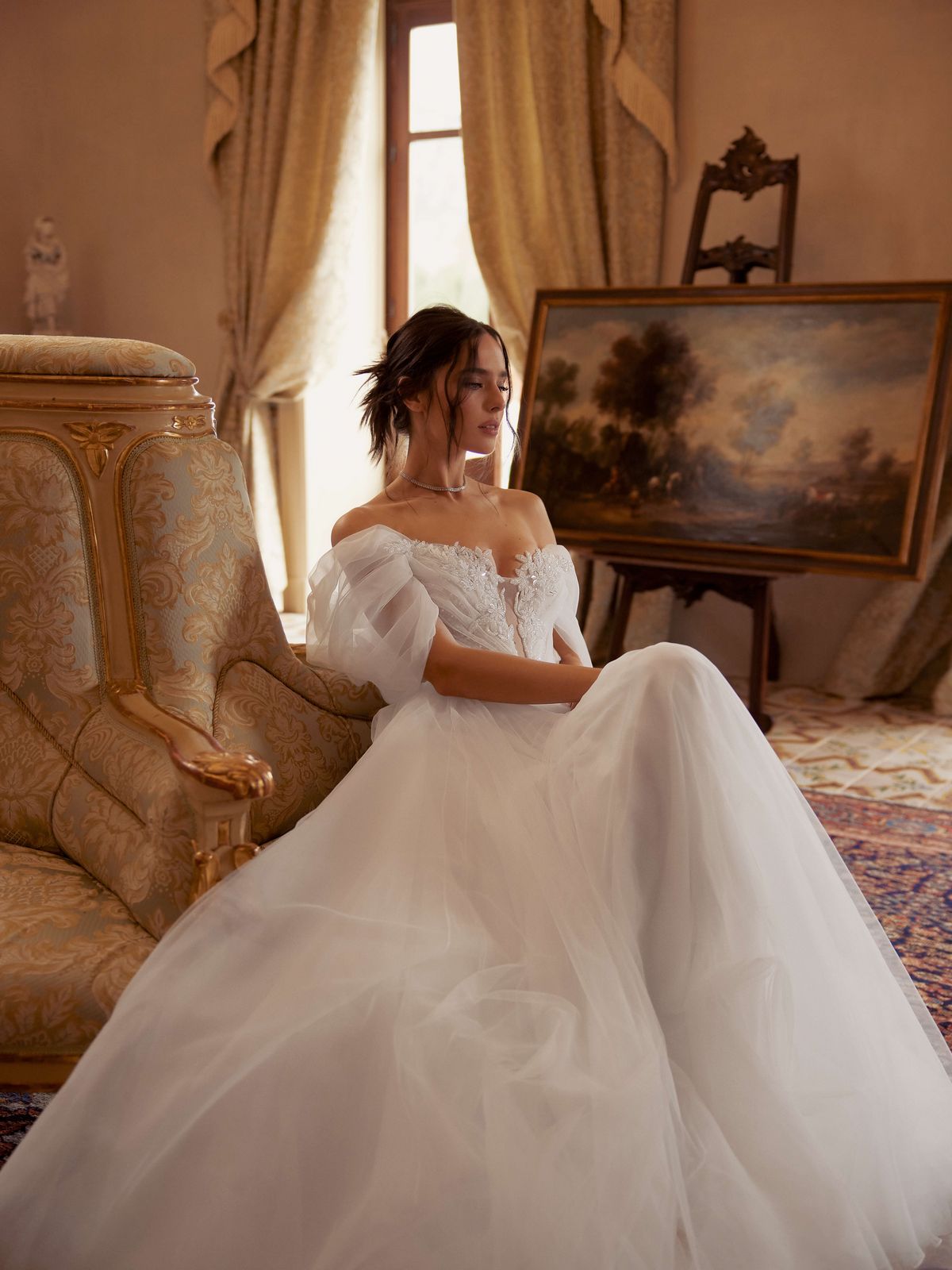 Alisa wedding dress with v-waistline by rara avis designer, nz 3