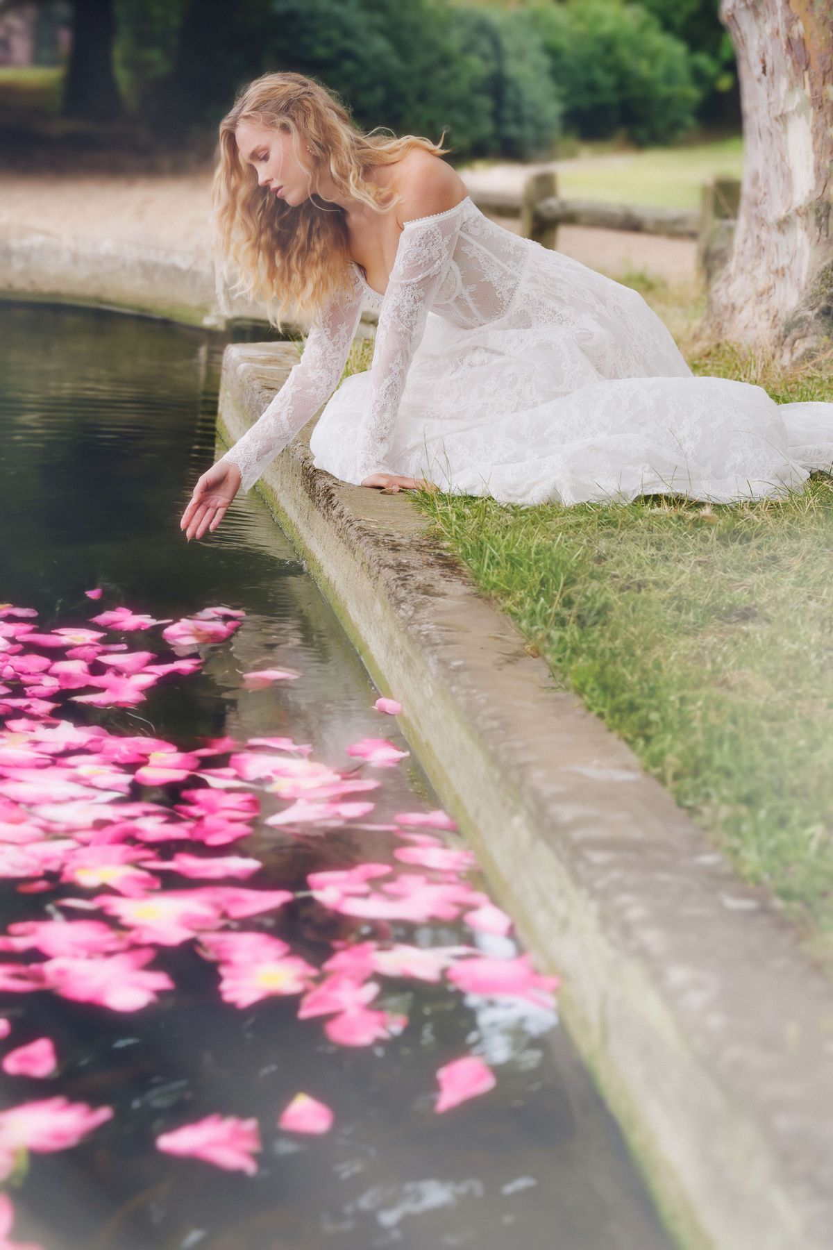 Lace wedding dress Oriole by rara avis at Dell'Amore bridal, Auckland, NZ. 6