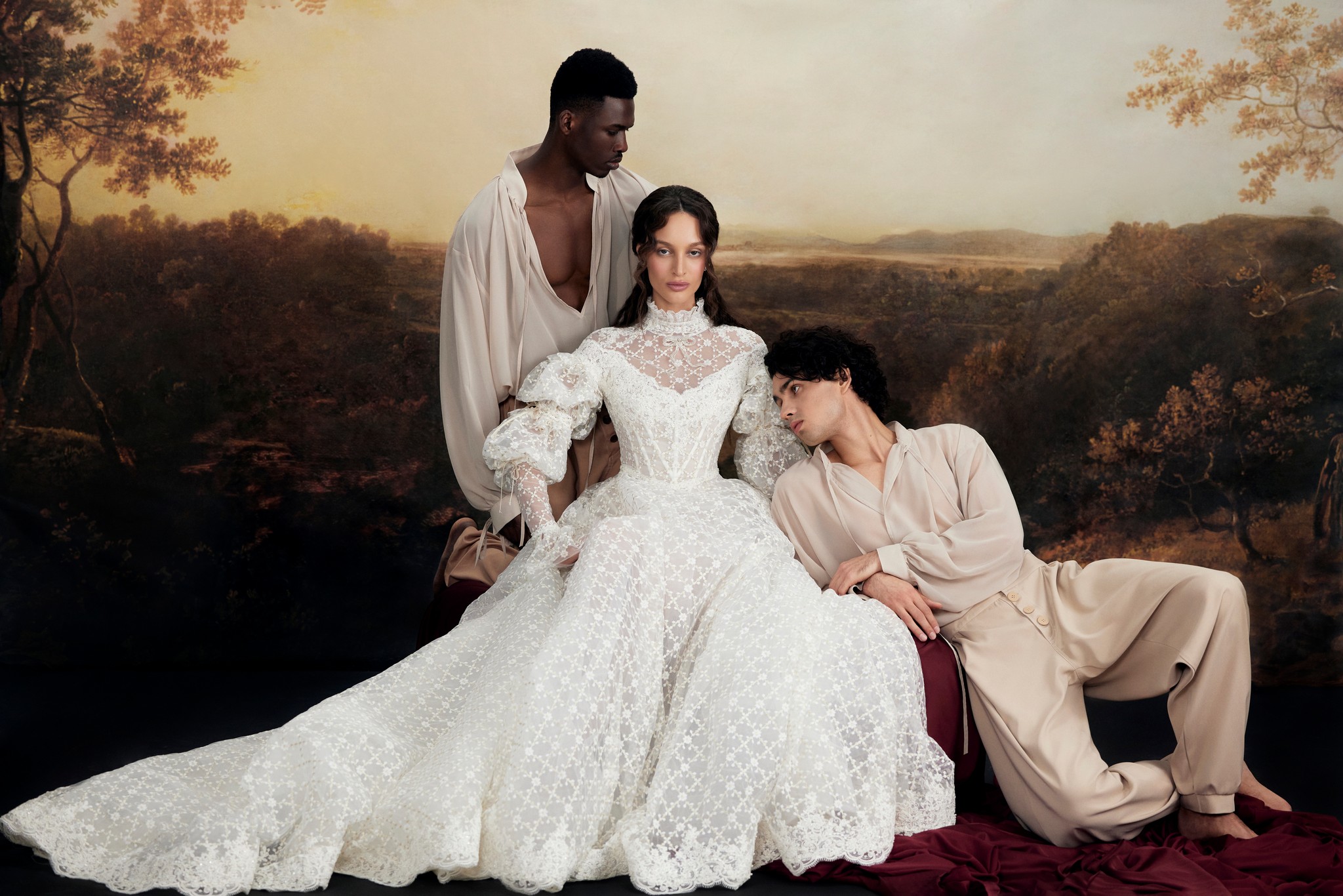 Romantic lace wedding dress Patrice convertible to mini by rara avis at Dell'Amore Bridal, NZ 2