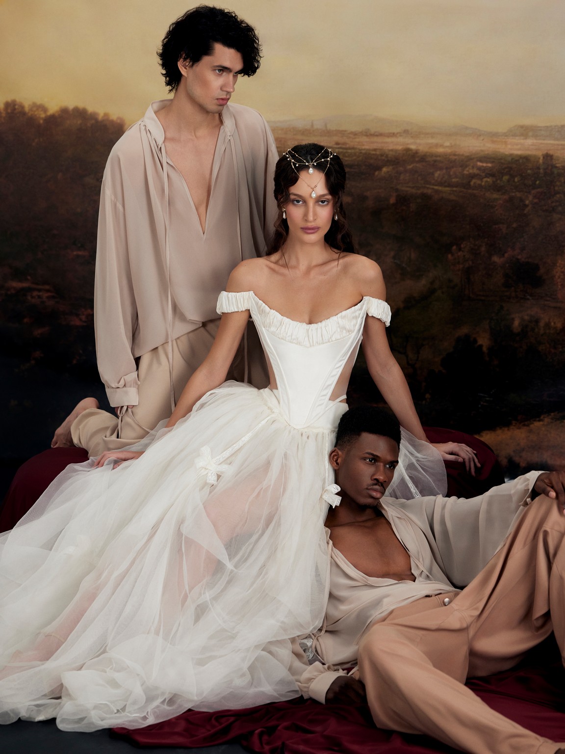 Silk couture wedding dress Jean-Louis with detachable skirt by rara avis at Dell'Amore Bridal, NZ 1