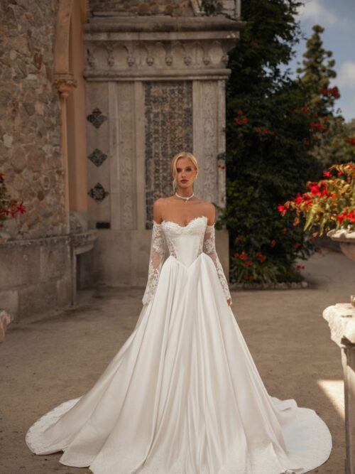 satin-wedding-dress-piano-with-lace-embroidery-from-rara-avis-nz-1
