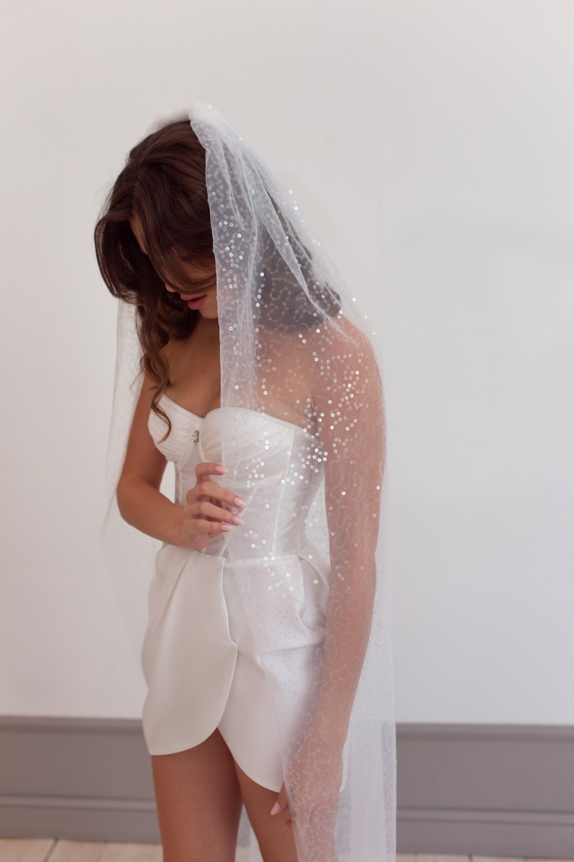 Sparkling Sequins Wedding Giavanna veil 2