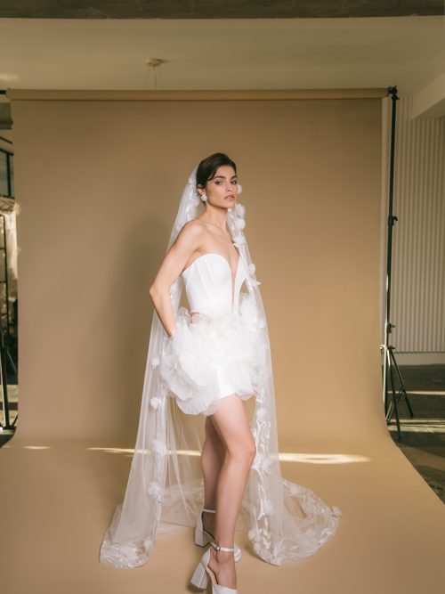 3D flowers Wedding Ulani Veil