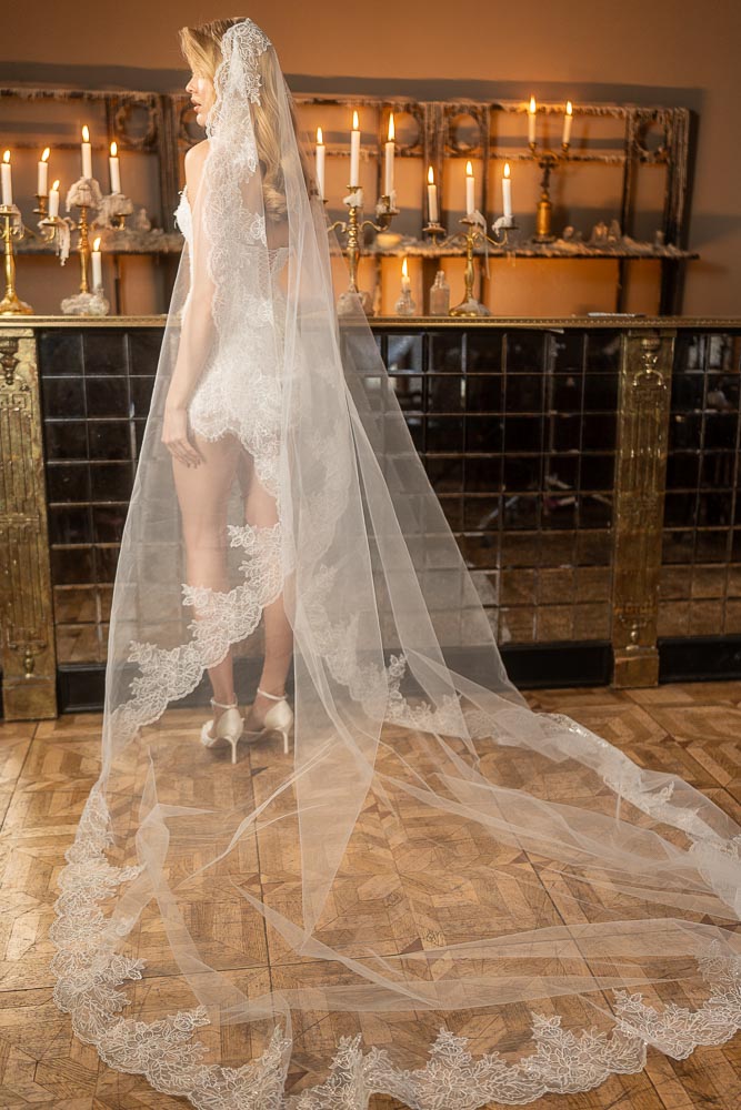 Beautiful Lace Wedding Forte Veil 2