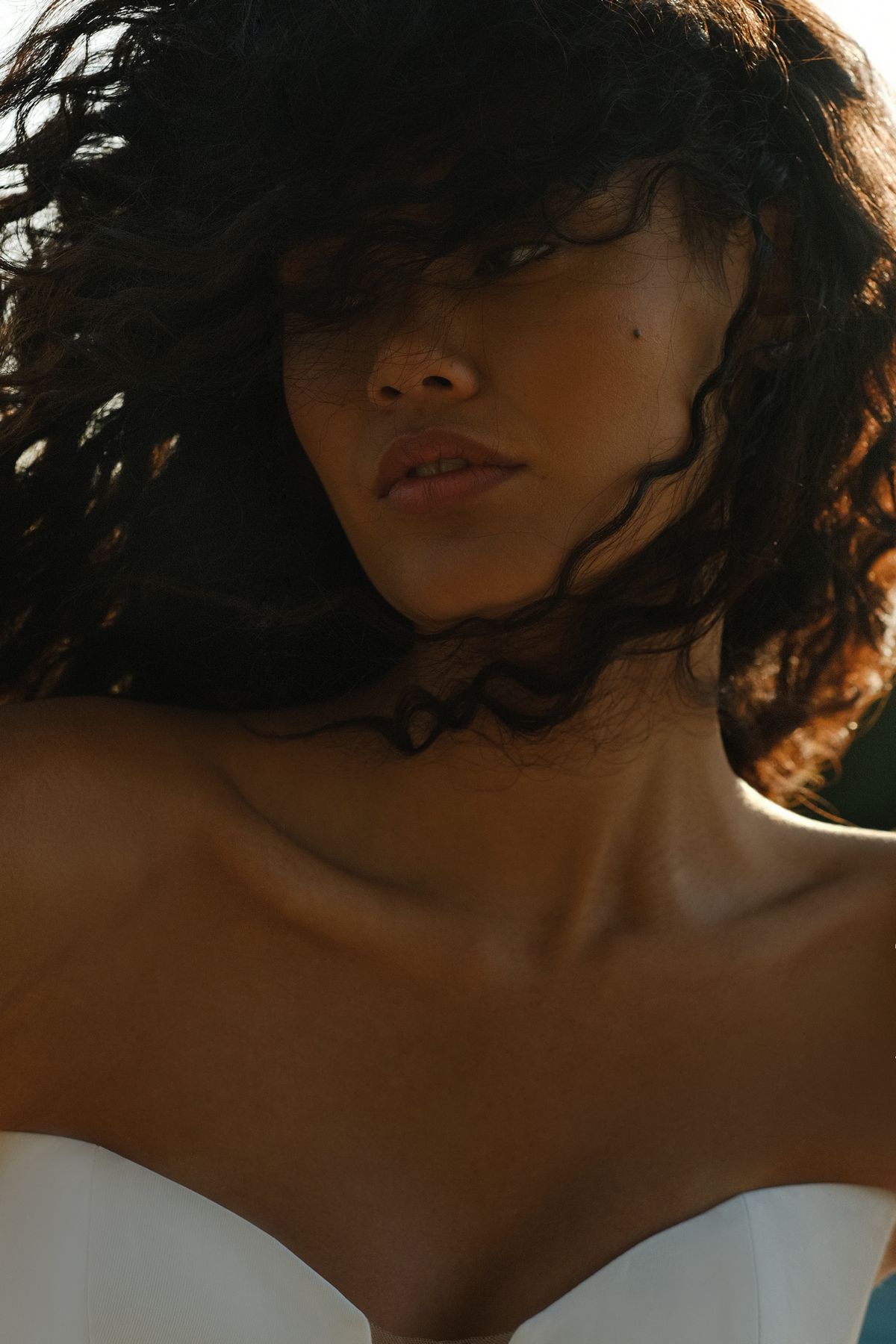 satin wedding dress Orabel with bubble skirt by patricia couture, nz 2