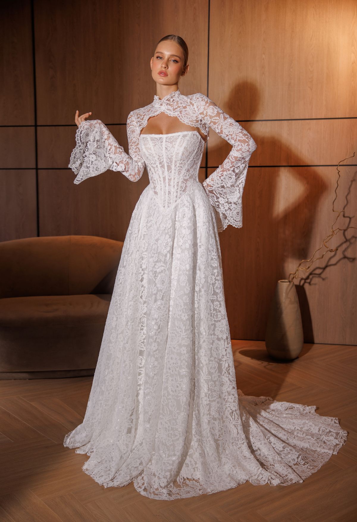 Lace-wedding-dress-Blanca-from-dellamore-bridal-nz-4