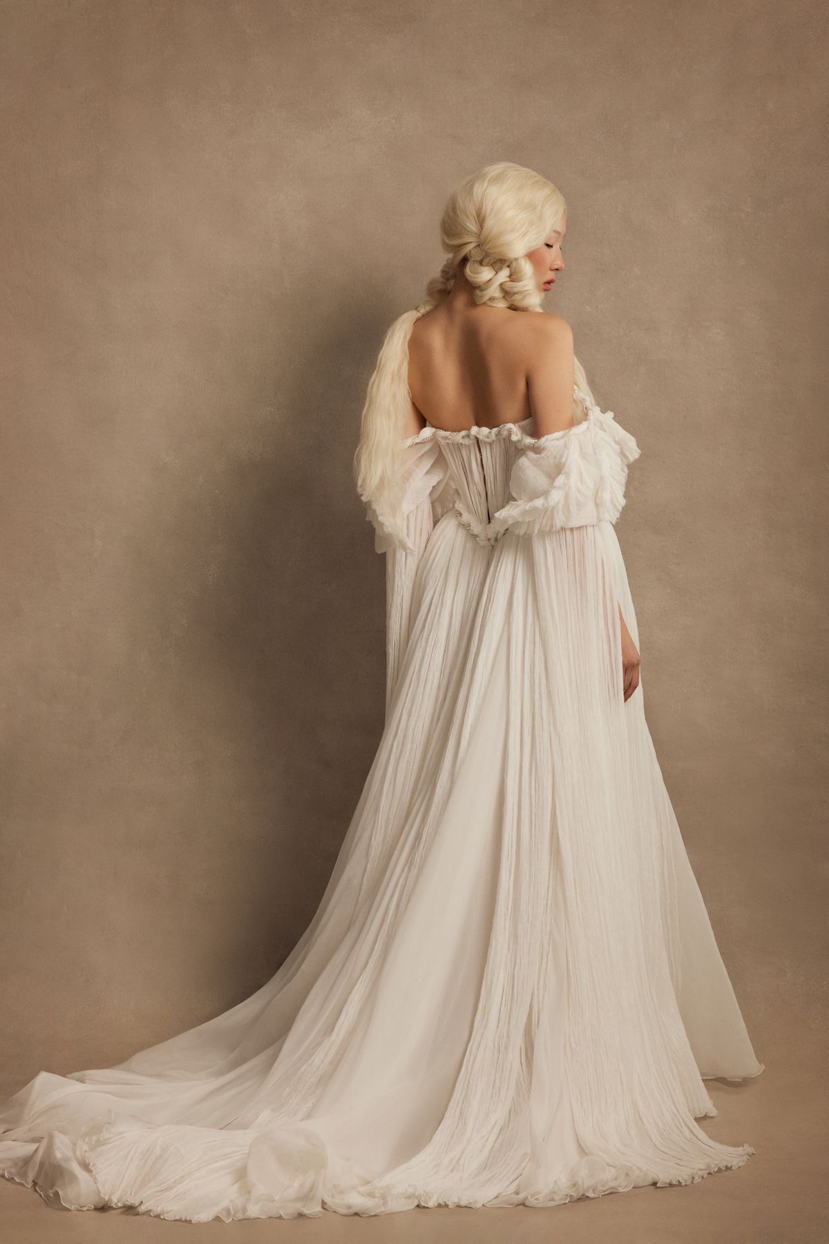 Celestial wedding dress bys rara avis couture from dell'amore bridal, nz (2)