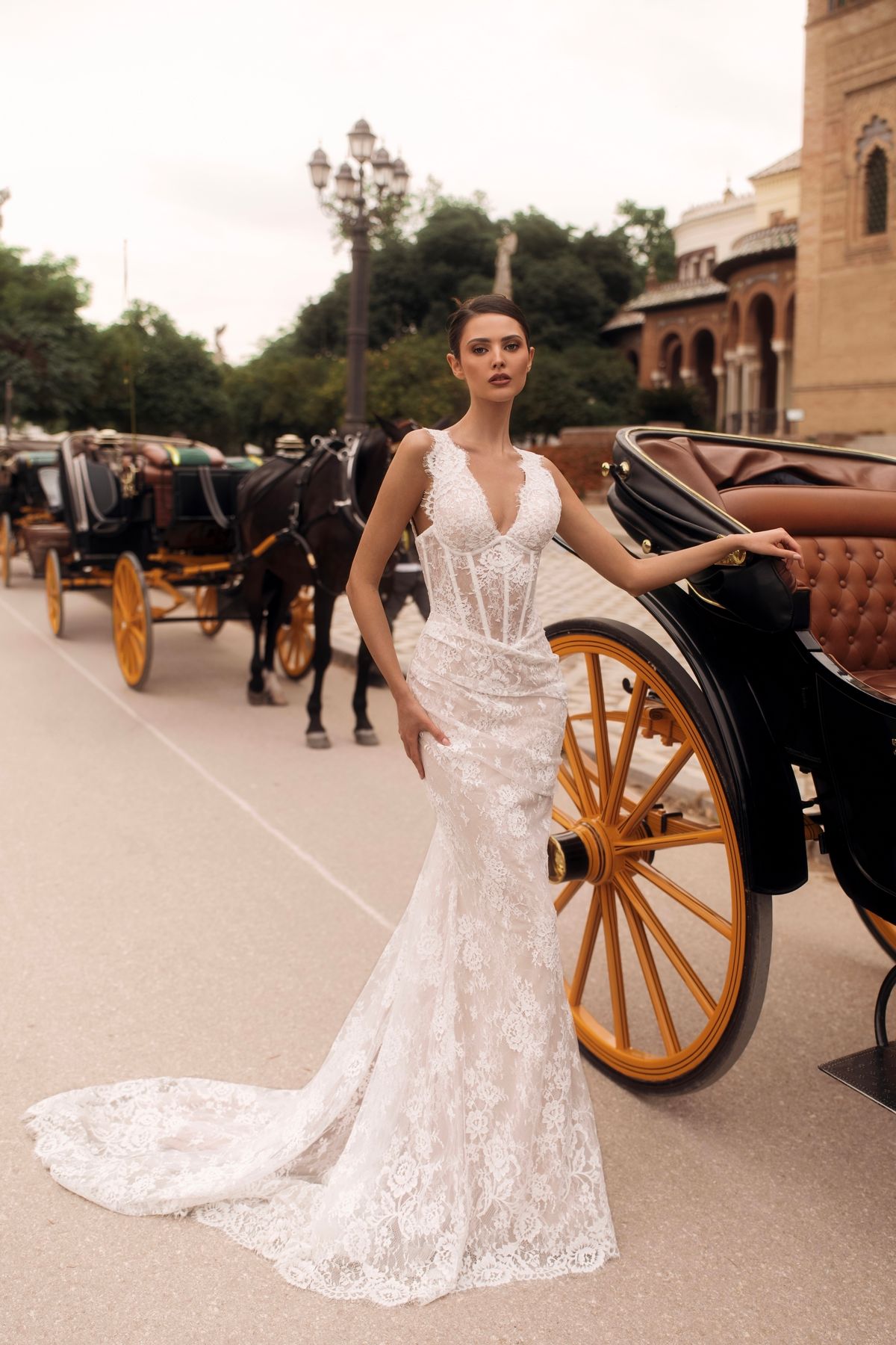 Ilary lace wedding dress by dell'amore bridal, nz 1
