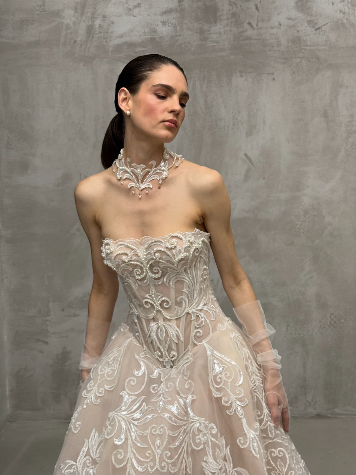 lace wedding dress Gaudi from rara avis, dell'amore bridal,nz 3