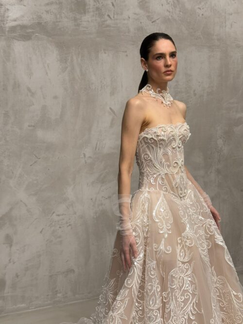 lace wedding dress Gaudi from rara avis, dell'amore bridal,nz 5
