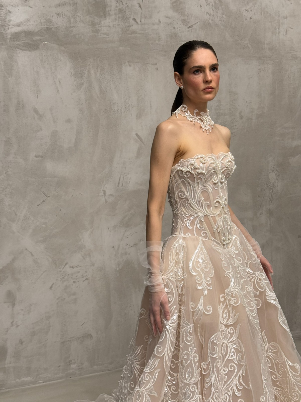 lace wedding dress Gaudi from rara avis, dell'amore bridal,nz 5