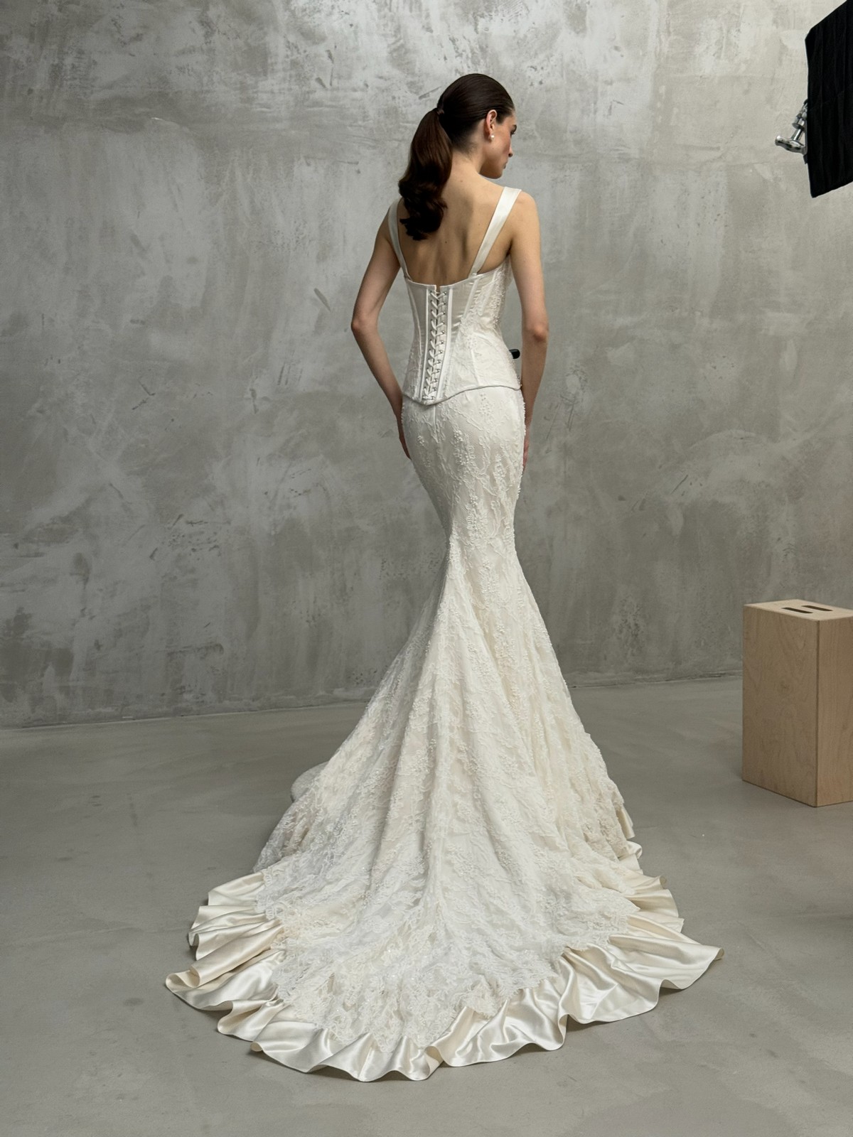 two piece lace wedding dress Tiffany by rara avis, dell'amore bridal, nz 6